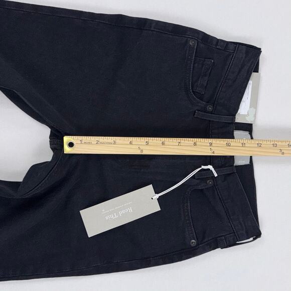 Everlane Women's The Original Cheeky Straight Leg Jean Size 23 Crop Washed Black - Picture 14 of 16